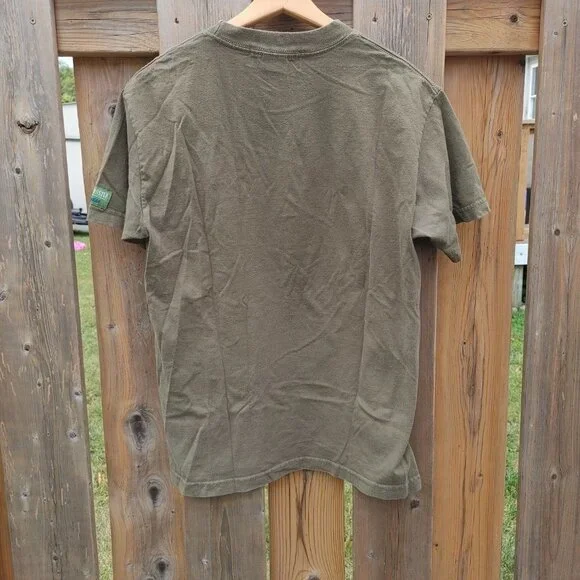 RETRO Steam Whistle t-shirt Early Brewery Days Men's Size Medium Patches 🍁 - Picture 4 of 5